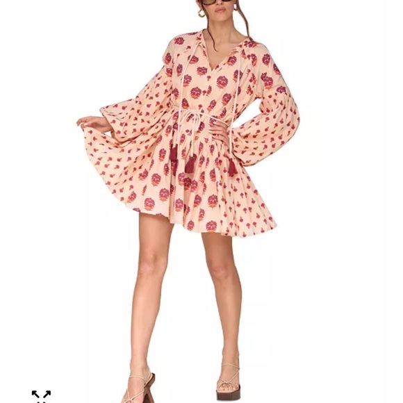 Avec Les Filles Dresses & Skirts - Avec Les Filles Women's Cotton Mixed-Print Mini Dress - Sunset Mul size 4. P-24